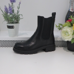 Botki damskie na płaskim (36-41) 5182-3 BLACK