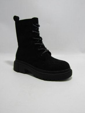 Botki damskie ocieplane na płaskim (36-41) JJ11 BLACK