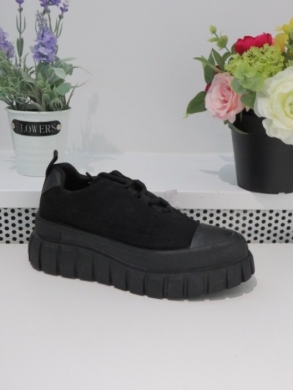 Buty sportowe damskie na koturnie (36-41) 2207 BLACK