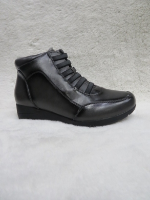 Botki damskie ocieplane na płaskim (36-41) 61708 GREY