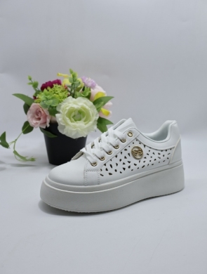 Buty sportowe damskie na płaskim (36-41) LT394-2 WHITE