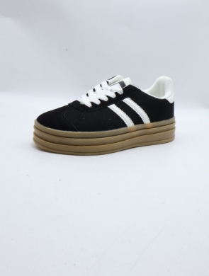 Buty sportowe damskie na płaskim (36-41) 24001 BLACK