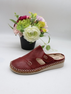Klapki damskie na płaskim (36-42) 6105-4 RED