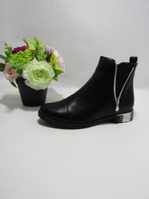 Botki damskie na płaskim (36-41) SA3127-1 BLACK