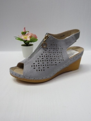 Sandały damskie na koturnie (36-41) 7AA224 GREY