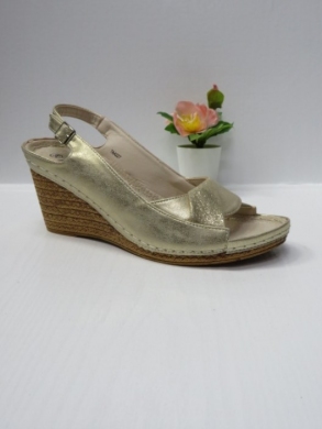 Sandały damskie na koturnie (36-41) 7AA227 GOLD