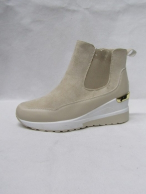 Botki damskie ocieplane na koturnie (36-41) JH-B001 BEIGE
