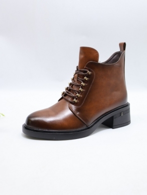 Botki damskie ocieplane na obcasie (36-41) YCC-152 CAMEL