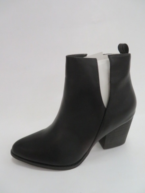 Botki damskie jesienne na obcasie (36-41) B-665 BLACK