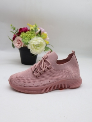 Buty sportowe damskie na płaskim (36-41) W071 PINK