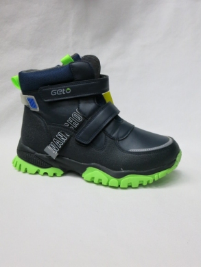 Botki chłopięce ocieplane (32-37) F813 BLUE/GREEN