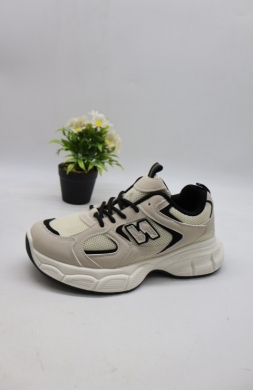 Buty sportowe damskie na płaskim (36-41) 23016 BE/BL