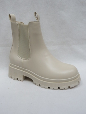 Botki damskie ocieplane na płaskim (36-41) VL188 BEIGE