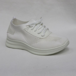 Buty sportowe damskie na płaskim (36-41) B-03 WHITE