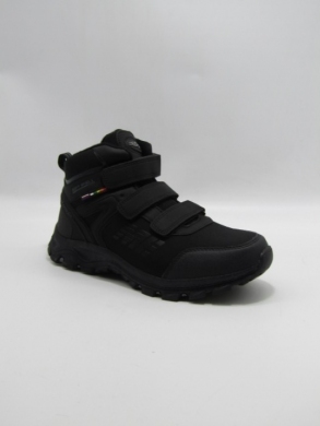 Botki młodzieżowe ocieplane (36-41) LXC 8407-W BL/BLACK