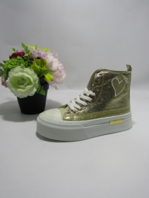 Trampki damskie na koturnie (36-41) 9131 GOLD