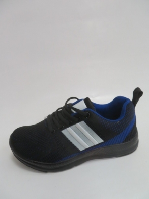 Buty sportowe damskie na płaskim (36-41) 2005 BLACK/BLUE