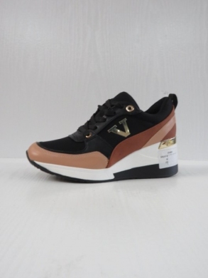 Buty sportowe damskie na koturnie (36-41) SH160 BLACK/CAMEL