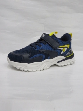 Buty sportowe chłopięce (32-37) L601A BLACK/YELLOW