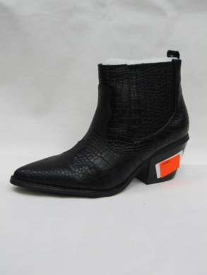 Botki damskie na obcasie (36-41) 22-221 BLACK