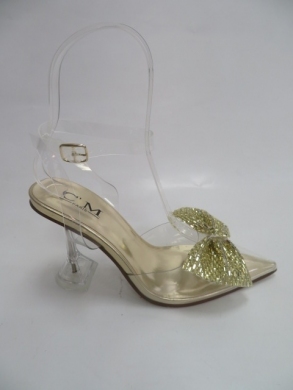 Sandały damskie na szpilce (36-41) 7041 GOLD