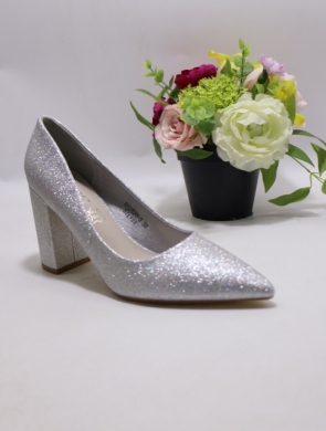 Czółenki damskie na obcasie (36-41) XHH2520-3 SILVER