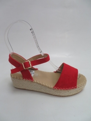 Sandały damskie na koturnie (36-41) QR002 RED