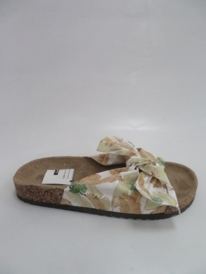 Klapki damskie na płaskim (36-41) FRS-54 BEIGE