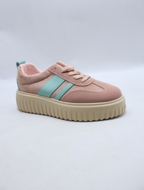 Buty sportowe damskie na płaskim (36-41) LA332 PINK