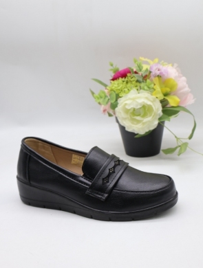Półbuty damskie na płaskim (36-41) C08 BLACK