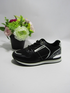 Buty sportowe damskie na płaskim (36-41) 0-114 BLACK