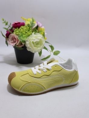 Buty sportowe damskie na płaskim (36-41) BO-197 YELLOW