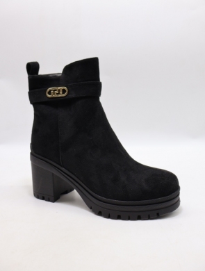 Botki damskie ocieplane na obcasie (36-41) 68113-1
