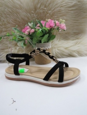 Sandały damskie na płaskim (36-41) FY6815 BLACK