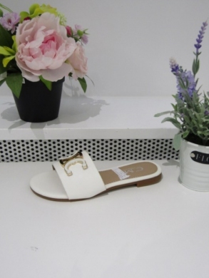 Klapki damskie na płaskim (36-41) 5174 WHITE