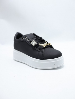 Buty sportowe damskie na płaskim (36-41) 1790 BLACK