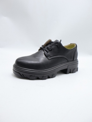 Półbuty damskie na płaskim (36-41) 6550-SD BLACK