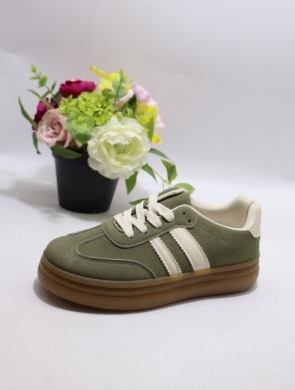 Buty sportowe damskie na płaskim (36-41) K1758 GREEN