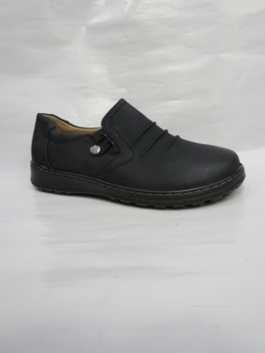 Półbuty damskie na płaskim (36-42) 37009-1 BLACK