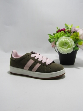 Buty sportowe damskie na płaskim (36-41) YT-10 COFFE