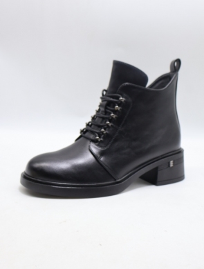 Botki damskie ocieplane na obcasie (36-41) YCC-152 BLACK