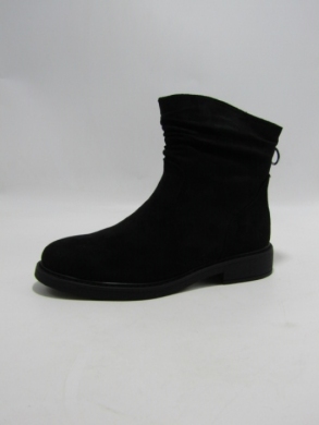 Botki damskie na płaskim (36-41) F6608 BLACK