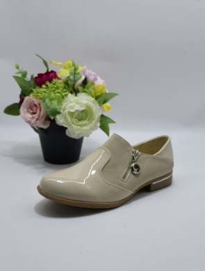 Półbuty damskie na płaskim (36-41) 61312 BEIGE