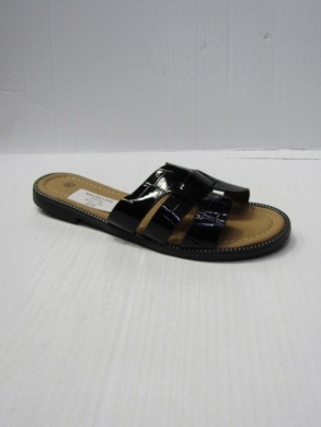 Klapki damskie na płaskim (36-41) 558 BLACK