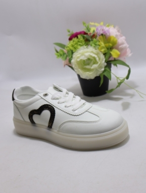 Buty sportowe damskie na płaskim (36-41) 88-119 WHITE