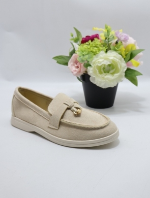 Mokasyny damskie na płaskim (36-41) 77-520 BEIGE