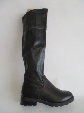 Kozaki damskie jesienne na płaskim (36-41) M051-1 BLACK