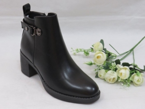 Botki damskie ocieplane na obcasie (36-41) UK92 BLACK