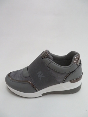 Buty sportowe damskie na koturnie (36-41) NB512 GREY