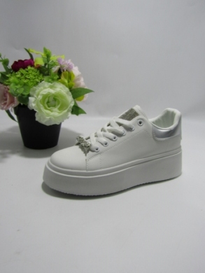 Buty sportowe damskie na płaskim (36-41) 680 SILVER